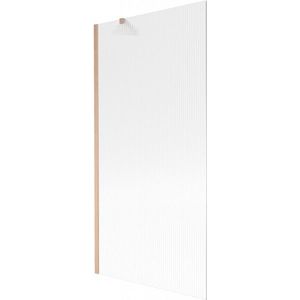 MEXEN/S Next vanová zástěna FIX 90 x 150, proužky, měď kartáčovaná 895-090-000-00-09-65 obraz