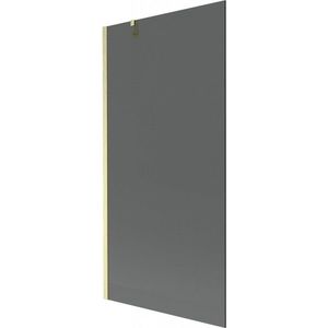MEXEN/S Next vanová zástěna FIX 90 x 150, grafit, zlatá kartáčovaná 895-090-000-00-40-55 obraz