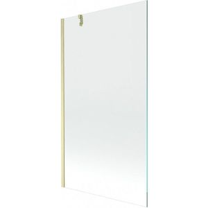 MEXEN/S Next vanová zástěna FIX 100 x 150, transparent, zlatá kartáčovaná 895-100-000-00-00-55 obraz