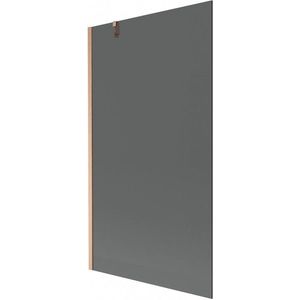 MEXEN/S Next vanová zástěna FIX 100 x 150, grafit, měď kartáčovaná 895-100-000-00-40-65 obraz