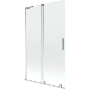 MEXEN/S Velar L dvoukřídlá posuvná vanová zástěna 110 x 150, transparent, chrom 896-110-003-01-01 obraz
