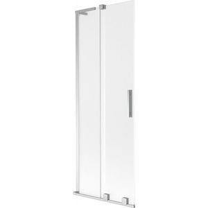 MEXEN/S Velar L dvoukřídlá posuvná vanová zástěna 70 x 150, dekor, chrom 896-070-003-31-01 obraz