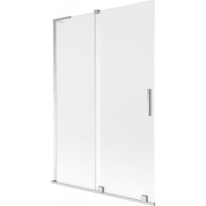 MEXEN/S Velar L dvoukřídlá posuvná vanová zástěna 120 x 150, dekor, chrom 896-120-003-31-01 obraz