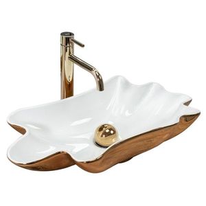 REA Umyvadlo na desku Infinity White Gold REA-U3400 obraz