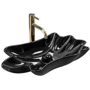 REA Umyvadlo na desku Infinity Black REA-U3401 obraz