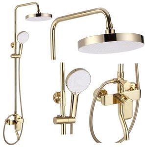 REA Sprchový set s baterií 150mm BLOOM zlatá REA-P9528 obraz
