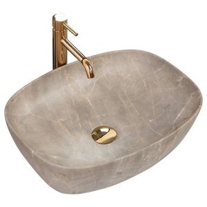 REA Umyvadlo na desku Freja Beige 51x39, 5 REA-U6647 obraz