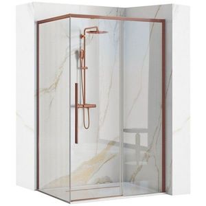 REA Sprchový kout SOLAR Copper Brush 100x80 Bez sprchové vaničky REA-K9513 obraz
