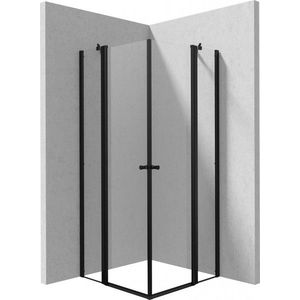 DEANTE Sprchový kout Kerria Plus černá, čtvercová, 80x80 cm KKNNU08U08 obraz