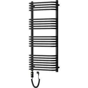 MEXEN/S Apollo radiátor + topná tyč 1210 x 550 mm, 600 W, černá W117-1210-550-2600-70 obraz
