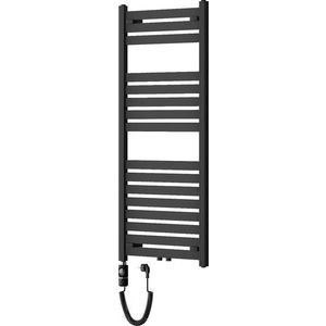 MEXEN/S Uran radiátor + topná tyč 1200 x 500 mm, 600 W, černá W105-1200-500-2600-70 obraz
