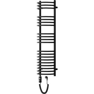 MEXEN/S Eros radiátor + topná tyč 1200 x 318 mm, 600 W, černá W112-1200-318-2600-70 obraz
