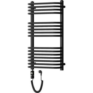 MEXEN/S Apollo radiátor + topná tyč 860 x 450 mm, 600 W, černá W117-0860-450-2600-70 obraz