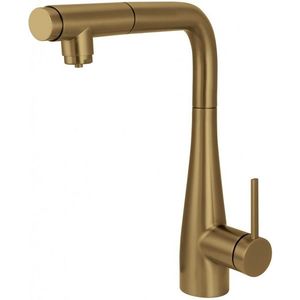 DEANTE Eridan kartáčovaný bronz kuchyňská baterie, s připojením vodního filtru, s vytahovací hubicí BRE_C75M obraz