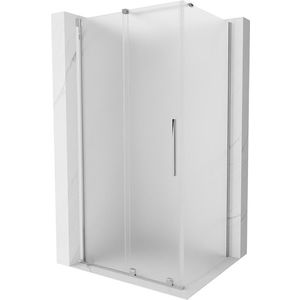 MEXEN/S Velar sprchový kout, posuvné dveře 110 x 85, dekor, chrom 871-110-085-31-01 obraz