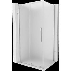 MEXEN/S Velar sprchový kout, posuvné dveře 110 x 120, dekor, chrom 871-110-120-31-01 obraz