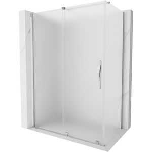 MEXEN/S Velar sprchový kout, posuvné dveře 140 x 85, dekor, chrom 871-140-085-31-01 obraz