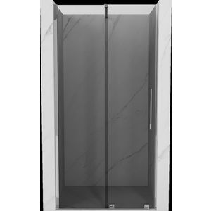 MEXEN/S Velar posuvné sprchové dveře 100, grafit, chrom 871-100-000-41-01 obraz