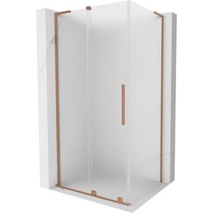 MEXEN/S Velar L sprchový kout, posuvné dveře 110 x 100, dekor, měď kartáčovaná 871-110-100-33-65 obraz