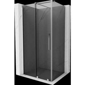 MEXEN/S Velar sprchový kout, posuvné dveře 100 x 110, grafit, chrom 871-100-110-41-01 obraz