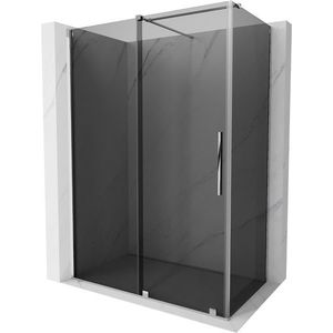 MEXEN/S Velar sprchový kout, posuvné dveře 150 x 75, grafit, chrom 871-150-075-41-01 obraz