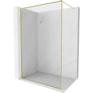 MEXEN/S Kioto-F Sprchová zástěna WALK-IN s rámem 70 x 202, transparent 8 mm, zlato kartáčovaná 800-070-104-55-00 obraz