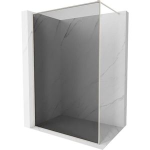 MEXEN/S Kioto-F Sprchová zástěna WALK-IN s rámem 70 x 202, grafit 8 mm, nikl kartáčovaný 800-070-104-97-40 obraz