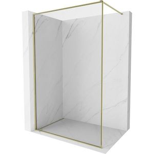 MEXEN/S Kioto-F Sprchová zástěna WALK-IN s rámem 115 x 202, transparent 8 mm, zlato 800-115-104-50-00 obraz