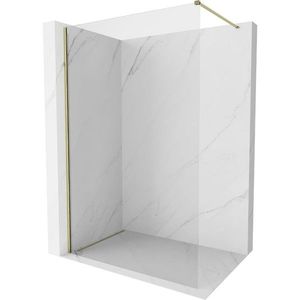 MEXEN/S Kioto-X Sprchová zástěna WALK-IN 110 x 200, transparent 10 mm, zlato 800-110-101-50-00-X obraz