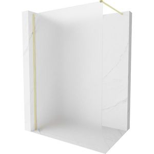 MEXEN/S Kioto-X Sprchová zástěna WALK-IN 110 x 200, dekor 10 mm, zlato kartáčovaná 800-110-101-55-30-X obraz