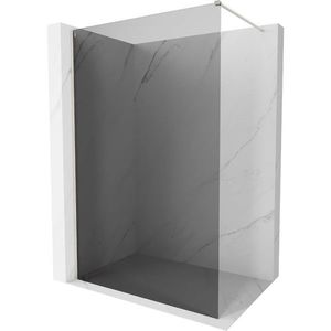 MEXEN/S Kioto-X Sprchová zástěna WALK-IN 120 x 200, grafit 10 mm, nikl kartáčovaný 800-120-101-97-40-X obraz