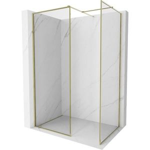 MEXEN/S Kioto-F Sprchová zástěna WALK-IN s rámem 110 x 85, transparent 8 mm, zlato 800-110-202-04-50-085 obraz