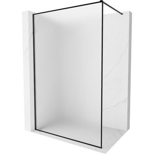 MEXEN/S Kioto-XF Sprchová zástěna WALK-IN s rámem 120 x 202, dekor 10 mm, černá 800-120-104-70-30-X obraz