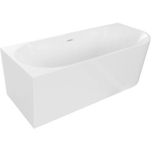 MEXEN/S Mia volně stojící rohová vana levá 180 x 80, bílá, sifon a přepad bílá 52691808000L-20 obraz
