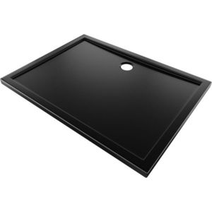 MEXEN Flow sprchová vanička obdélníková slim 80 x 100, černá mat 46R708010 obraz