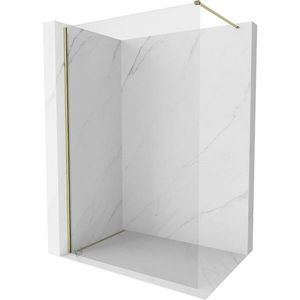 MEXEN/S Kioto-X Sprchová zástěna WALK-IN 100 x 200, transparent 10 mm, zlato 800-100-101-50-00-X obraz