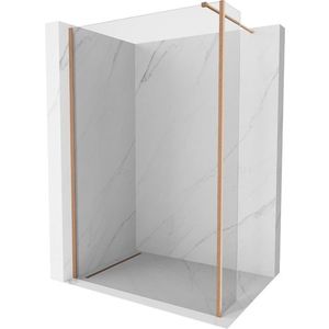 MEXEN/S Kioto Sprchová zástěna WALK-IN 90 x 40, transparent, měď kartáčovaná 800-090-212-65-00-040 obraz