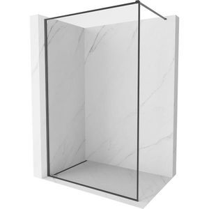 MEXEN/S Kioto-F Sprchová zástěna WALK-IN s rámem 125 x 202, transparent 8 mm, grafit kartáčovaná 800-125-104-66-00 obraz