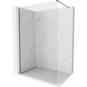 MEXEN/S Kioto-X Sprchová zástěna WALK-IN 100 x 200, transparent 10 mm, grafit metal 800-100-101-95-00-X obraz