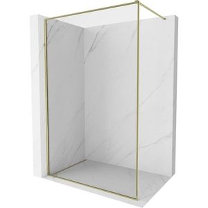 MEXEN/S Kioto-XF Sprchová zástěna WALK-IN s rámem 100 x 202, transparent 10 mm, zlato 800-100-104-50-00-X obraz