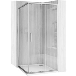 REA Sprchový kout City 90x90 Nickel Brush Bez sprchové vaničky REA-K6496 obraz