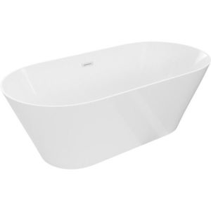 MEXEN/S Luna Slim volně stojící vana 170 x 75, bílá, sifon a přepad bílá 52041707500-20 obraz