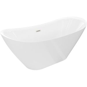 MEXEN/S Lotos volně stojící vana 150 x 75, bílá, sifon a přepad nikl kartáčovaný 52051507700-97 obraz