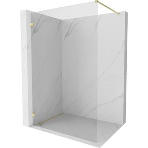 MEXEN/S Lunar Sprchová zástěna WALK-IN levá 70 x 200, transparent 8 mm, zlato kartáčovaná 830-070-000-55-00-L obraz