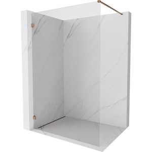 MEXEN/S Lunar Sprchová zástěna WALK-IN levá 110 x 200, transparent 8 mm, růžové zlato 830-110-000-60-00-L obraz