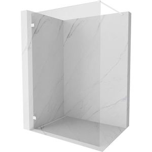 MEXEN/S Lunar Sprchová zástěna WALK-IN levá 130 x 200, transparent 8 mm, bílá 830-130-000-20-00-L obraz