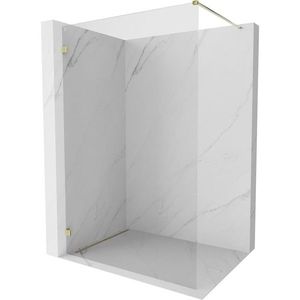 MEXEN/S Lunar Sprchová zástěna WALK-IN levá 130 x 200, transparent 8 mm, zlato 830-130-000-50-00-L obraz