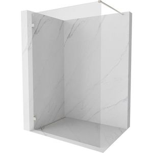 MEXEN/S Lunar Sprchová zástěna WALK-IN levá 130 x 200, transparent 8 mm, nikl kartáčovaný 830-130-000-97-00-L obraz