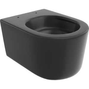 MEXEN Sofia Závěsná WC mísa Rimless Tornado, černá mat 3354XX85T obraz