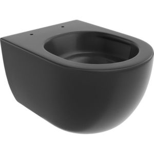 MEXEN Carmen Závěsná WC mísa Rimless Tornado, černá mat 3388XX85T obraz